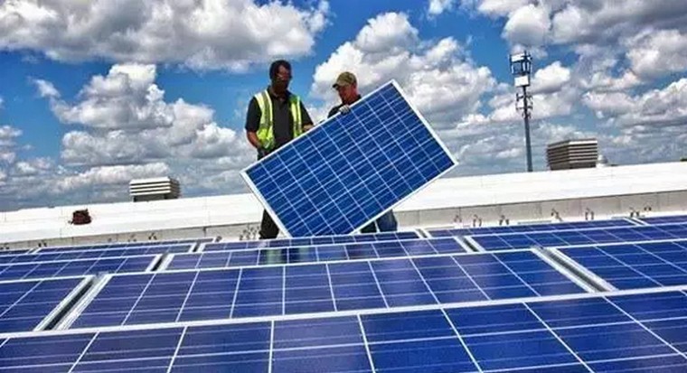 不同建筑部位的光伏系统安装面积比例（墙面）